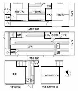 兵庫県神戸市東灘区魚崎北町5丁目【一戸建】の間取り