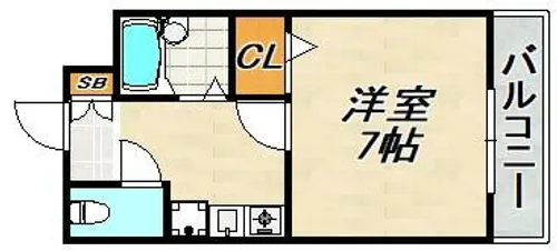 イーナ板宿【2階】の間取り