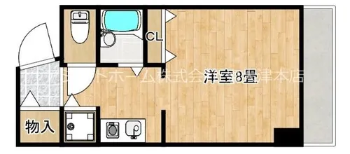 シャルル泉大津【203号室】の間取り