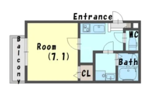 ジーメゾン泉大津イースト【303号室】の間取り