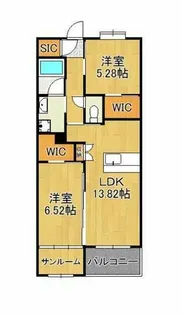 赤坂リプル【501号室】の間取り