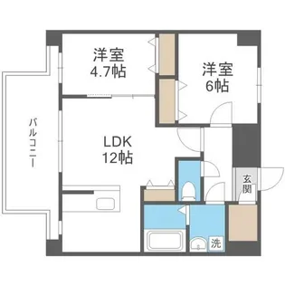 MODERN PALAZZO博多デュオグランデEAST【11階】の間取り