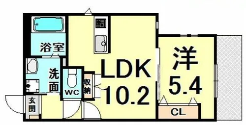 ルチアーナ ウエスト【3階】の間取り
