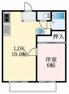 大阪府大阪狭山市今熊3丁目【アパート】の間取り