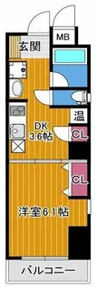オルフェア我孫子Ⅲ番館【601号室】の間取り