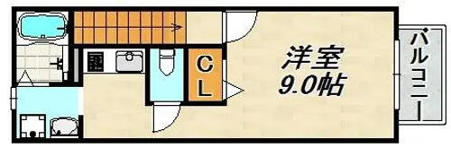 シュエット【2階】の間取り