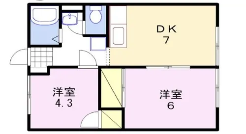 サンシティ桂【1階】の間取り