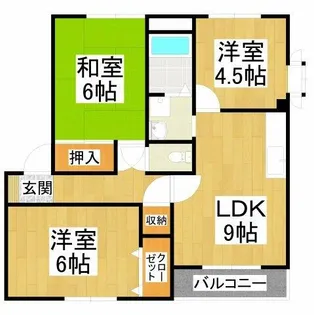 アドザックス宮崎【1階】の間取り