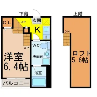 K&KDream今池【1階】の間取り
