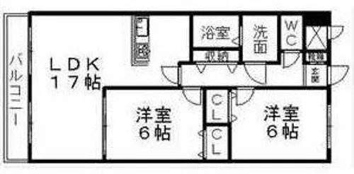 シャルム名東【1階】の間取り