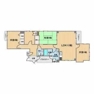 パークレーン’90【1階】の間取り