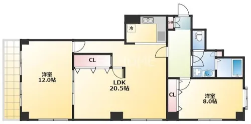 オリエンタル日本橋【401号室】の間取り
