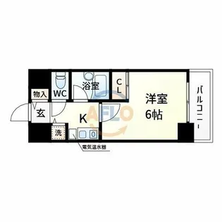 コート西中島【8階】の間取り