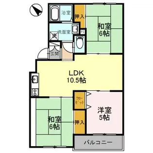 メゾン鈴原【1階】の間取り
