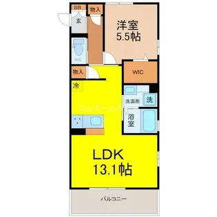 サンラモン覚王山【3階】の間取り