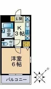 ロジュマンMK【4階】の間取り