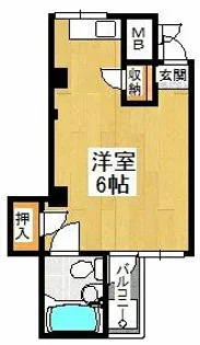 ハイム上高地【5階】の間取り
