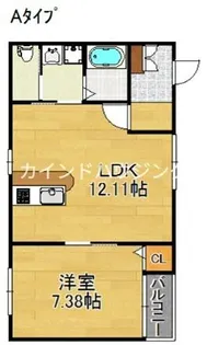 第2ハイツ和らぎ【1階】の間取り