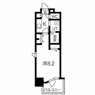 パルティール中村公園【6階】の間取り