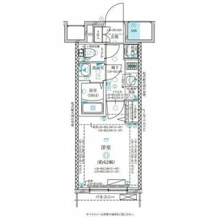 ディアレイシャス名古屋太閤通Ⅱ【8階】の間取り