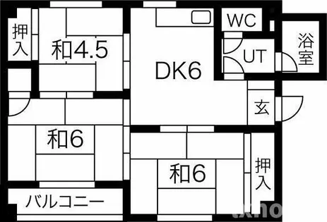 東別府コーポ【3階】の間取り