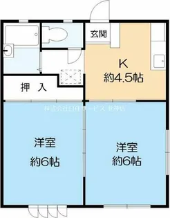 ハイツ北町【1階】の間取り