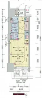 プレサンスジェネ新栄町駅前葵【411号室】の間取り