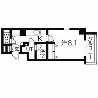 プロシード吹上【6階】の間取り