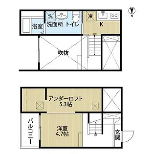 フレシールA【1階】の間取り