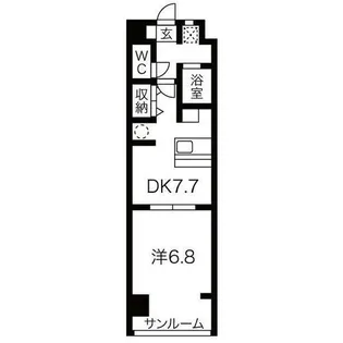 サン・ウエダビルⅡ【6階】の間取り