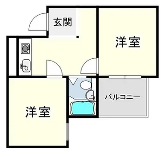 アメニティ東神戸【1階】の間取り