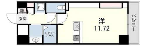 フレックス芦屋【9階】の間取り