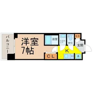 エステムコート名古屋栄プレシャス【12階】の間取り