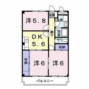 URBAN HILL【2階】の間取り