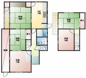 愛知県愛西市西保町西川原【一戸建】の間取り