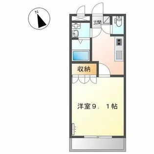 パークヒルズB【2階】の間取り