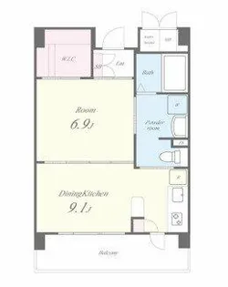 レジデンス八楽【6階】の間取り