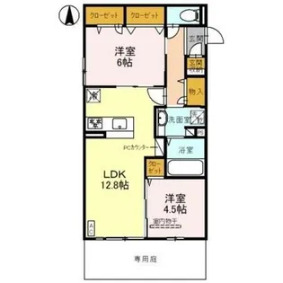 メゾン・ハピネス【1階】の間取り