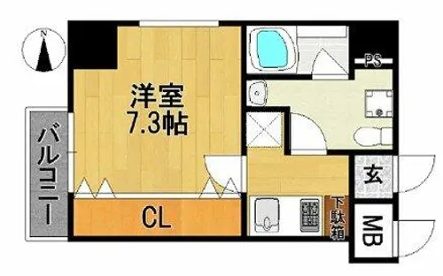アイセレブ大博通り【9階】の間取り
