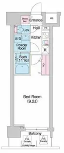 コンフォリア京町堀【12階】の間取り