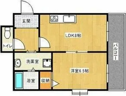 コニファーコート吉村【4階】の間取り