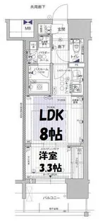 プレサンスレイズ泉高岳駅前【12階】の間取り