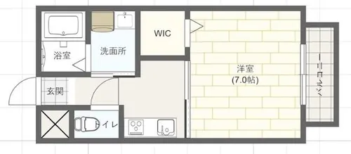 アムール姫路南【1階】の間取り