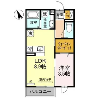 メゾン北今在家【2階】の間取り