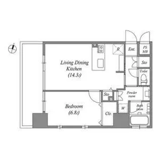 ファーストレジデンス栄【502号室】の間取り