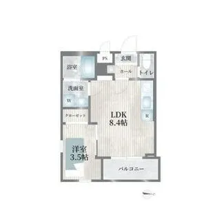 Cherim志賀本通brise【1階】の間取り