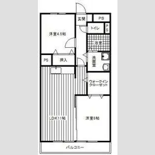 エスポアール井口【4階】の間取り