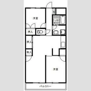 サンテラスタカギ【2階】の間取り