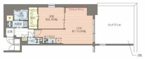 プレジオ鎗屋町【2階】の間取り