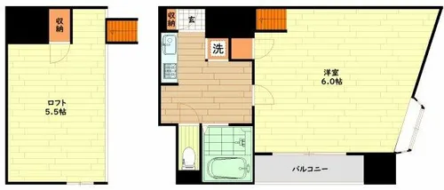 大阪府大阪市西区九条1丁目【マンション】の間取り